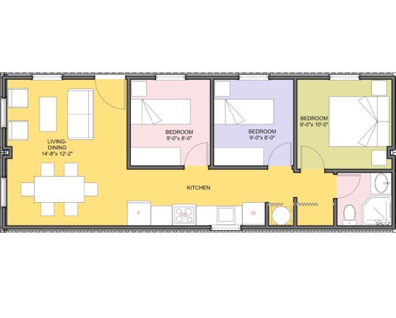 HS20E00 – House Owl 640 – 3 Bedrooms