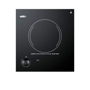 12 in. Radiant Electric Cooktop in Black with 1 Element