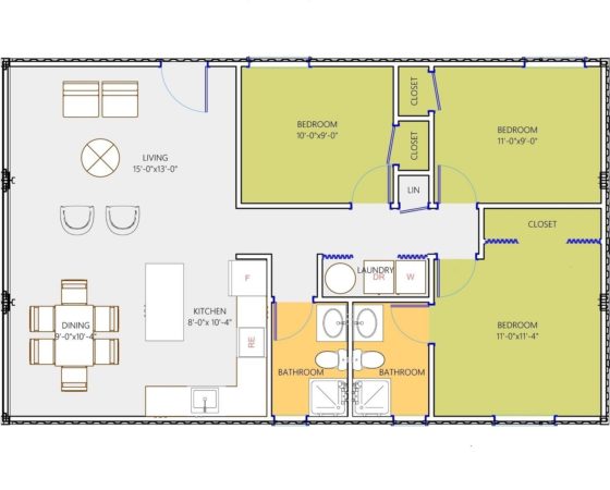 Convenient Container House Model Designed with 3 Shipping Containers - Liv…   Shipping container home designs, Container house plans, Shipping container  house plans